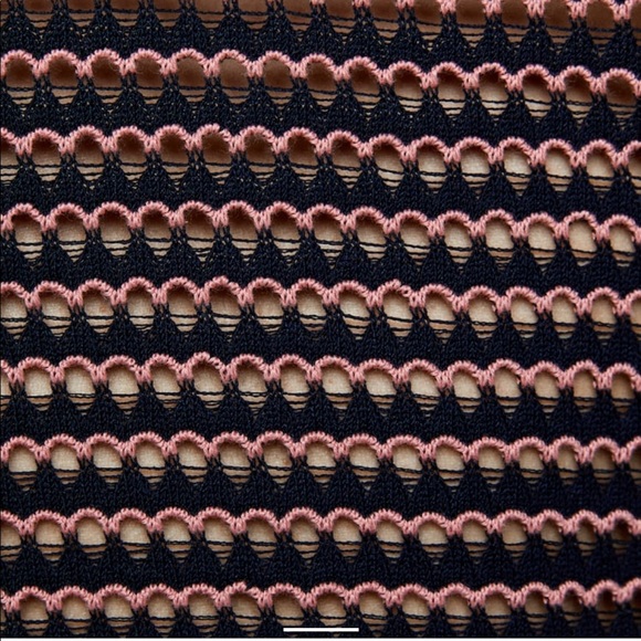 NEW ZARA TUNIC WITH WAVY TWO TONE STRIPE  KNIT TOP SIZE LARGE - Picture 11 of 12